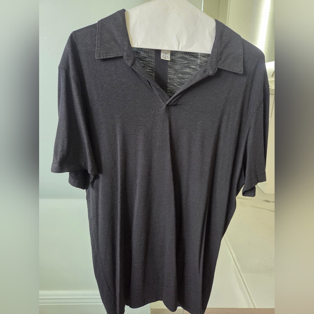 Kenneth Cole Men's Black Polo Shirt Sz LG